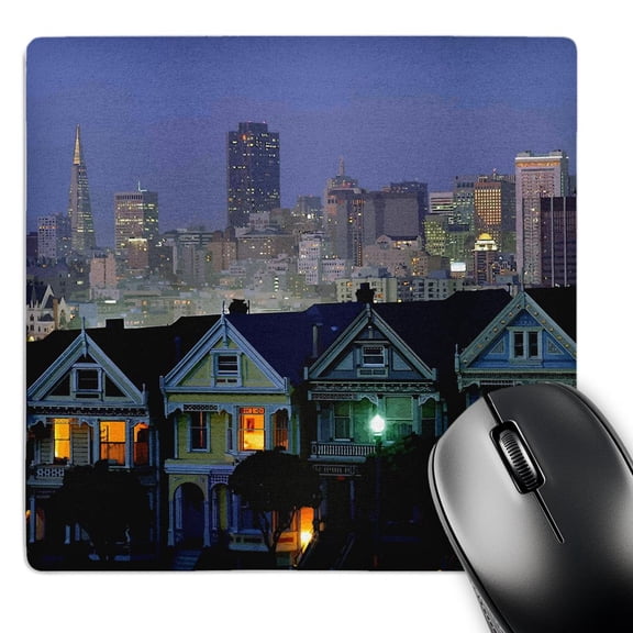 3dRose, San Franciscos Painted Ladies, MousePad