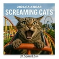 thumbnail image 3 of Bpyeka CalendarsFunny 2026 Calendar Screaming Cats 12 Month Hilarious Calendar with Funny Memes for Lovers Monthly Humor Planner for Home and OfficeFall Decor, 3 of 5