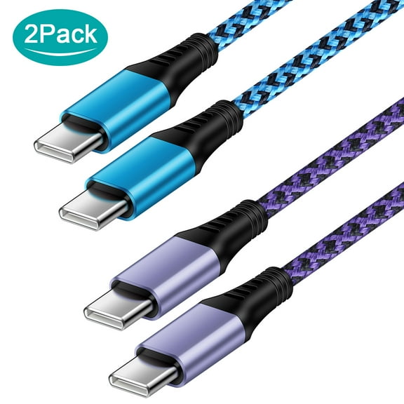 Usb C Cable 6ft,2PACK HopePow Type C Charger Fast Charging Usb C to Usb C Cable 6ft Charging Cable Type C Charger High Speed Android Phone Charger for iPhone 15 Charger Cord Usb C