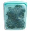 Stasher Premium Food-Grade Silicone Reusable Food Storage Container, PEVA-Free, Leak Free Pinch Loc Seal, Aqua, 1 Half Gallon Bag