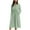 Green, variant on Women's Cotton Linen Dresses Summer Long Sleeve A Line Comfy Cotton Maxi Dress Trendy Summer Vacation Clothes