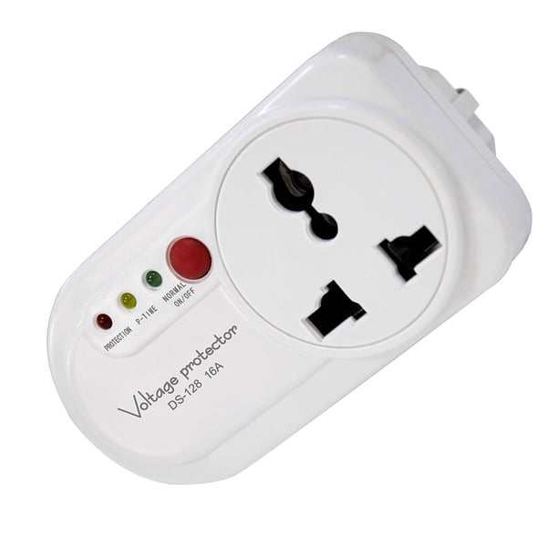 Protector Protector De Voltaje Electrónico Para Refrigerador, Salida única, 2500W, 16A, Electrodoméstico Montado En La Pared Con 3 Luces Indicadoras De Seguridad