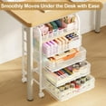 thumbnail image 5 of 5-Tier Craft Organizer Cart with Wheels,Craft Organizers and Storage with Drawers,Lockable Wheels Rolling Utility Cart with DIY Divider,Office Supply Organizer,Ideal for Studio,Office Patent Pending, 5 of 9