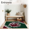 thumbnail image 3 of ODIKA 6'x9' Machine Washable Non-Slip Area Rug, Wilderness Predator Doorway With Stripes High Traffic Rug, Green, 669321, 3 of 7