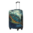thumbnail image 2 of Haiem Surfing Turtle Luggage Cover Printed Suitcase Covers for Luggage Elastic Washable Suitcase Protector Fits 18-32 Inch Luggage-Small, 2 of 9