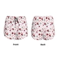thumbnail image 3 of Balery Valentine's Day Pantalones cortos deportivos para mujer con forro y dos bolsillos, elásticos, para entrenamiento, gimnasio, yoga-Medium, 3 of 7