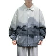 thumbnail image 4 of Maoxin Jackets for Men Casual Loose Fitting Long Sleeved Hooded Jacket Long Sleeve Hoodless Casual Outwear Jackets Blue 3XL, 4 of 6