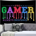 thumbnail image 2 of Cool Gamer Tapestry Wall Poster, Game Room Gaming Tapestry Wall Hanging Posters for Boys Room, Black Tapestries Bedroom Dorm Room Living Home Decor, 60X40IN, 2 of 5