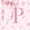 Pink P, variant on Erosebridal Kawaii Bowtie Ribbon Twin Bedding,Letter C Monogrammed Duvet Cover Set For Girls Kids,Reversible pink,2-Piece(No Comforter)