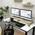 thumbnail image 6 of Large Mouse Pad Gaming with Stitched Edges,Topographic Map Gaming Mousepad, Extended XL Desk Mat with Anti-Slip Base, Cool Minimalist Desk Pad for Keyboard and Mouse, 31.5 x 11.8 in, Black, 6 of 7
