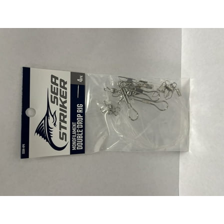 Sea Striker Double Drop bottom Rig, Mono - 4 pack