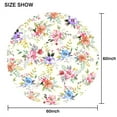 thumbnail image 3 of Waterproof Floral Tablecloth, Summer Tablecloth, Round 60 inch, Fabric Table Cloth for Dining, Holiday, Parties, Picnic, indooor, Outdoor use, 3 of 6