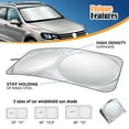 thumbnail image 6 of SOCOOL Foldable Automotive Window Regulators, Polyester Silver, 68" x 35.4", 6 of 7