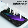 thumbnail image 2 of Dteck Case for Galaxy Z Fold 2 Hybrid Hard PC with Build in Stand, Ultra-Thin Anti-Scratch Shook-Proof for Samsung Z Fold 2 5G(2020) Folding Screen Stylish Cover Case,Black, 2 of 7