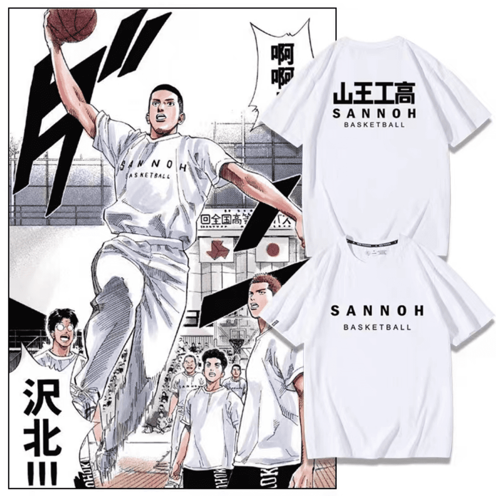 SLAM DUNK SHOHOKU Slam Dunk Uniform Basketball Jersey Set/Size L JAPAN NEW