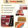 thumbnail image 6 of Goobetter Construction Fence Screws, 700 Pcs Deckmate Exterior Screws for Wood, Rust Resistant, 2 Pcs T25 Star Bits Included, 8 x 2, 6 of 9