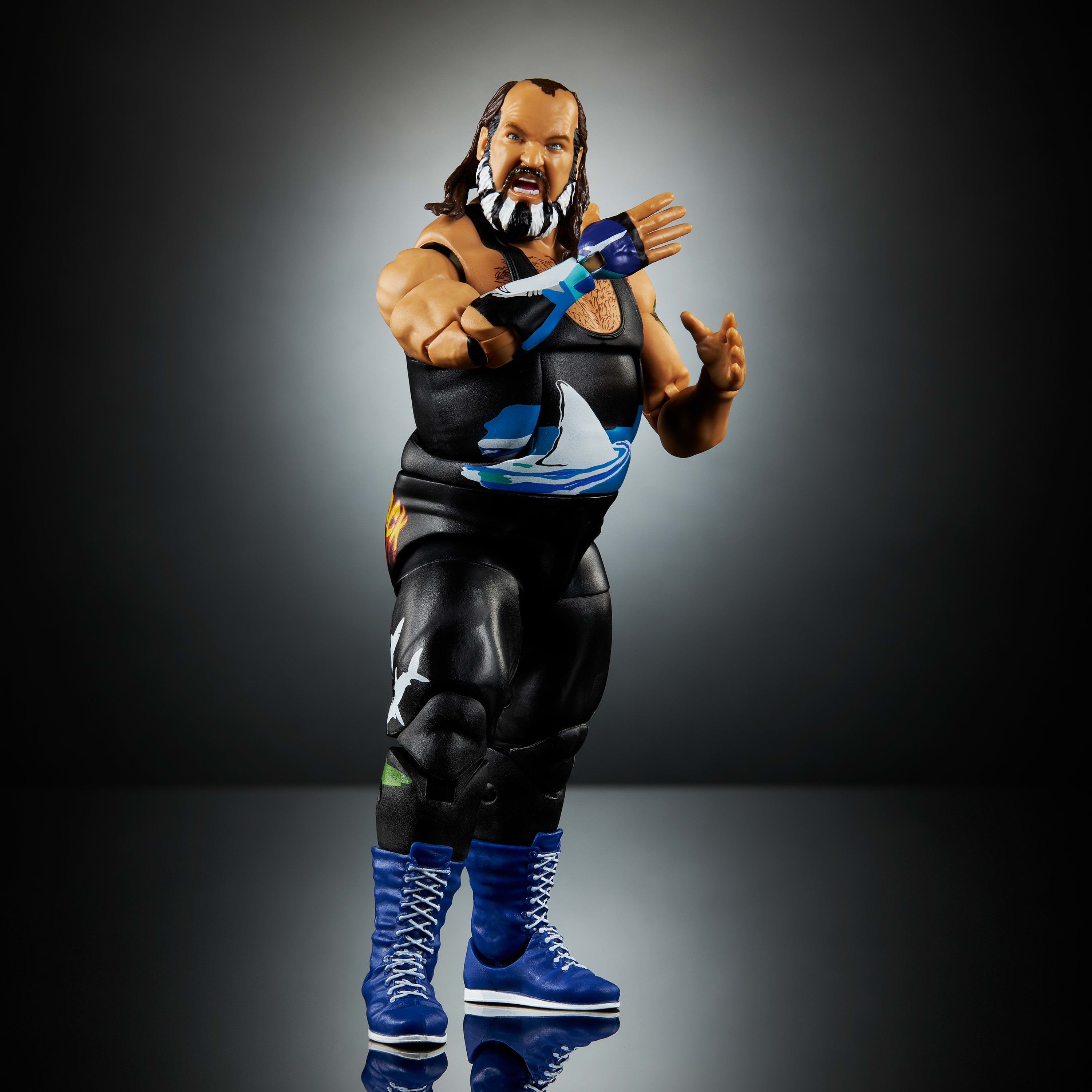 WWE Monday Night War Elite Collection Shark Action Figure & Accessories 6-inch Collectible Set