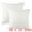 White-1, variant on Unique Bargains Soft Plush Throw Pillow Covers Decorative Cushion Covers (2 Count) Pink-1 18" x 18"