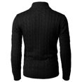 thumbnail image 4 of H2H Mens Casual Slim Fit Cardigan Sweater Cable Knitted Button Down Stand Collar (CMOCAL036), 4 of 6