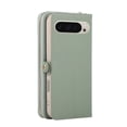 thumbnail image 3 of Wallet Case for Google Pixel 9 Pro XL 6.8-inch, Litchi Leather Flip Zipper Purse Cover with Card Holder, Heart Makeup Mirror, Crossbody Lanyard, Kickstand Shockproof Protective Phone Case ﻿,Green, 3 of 11