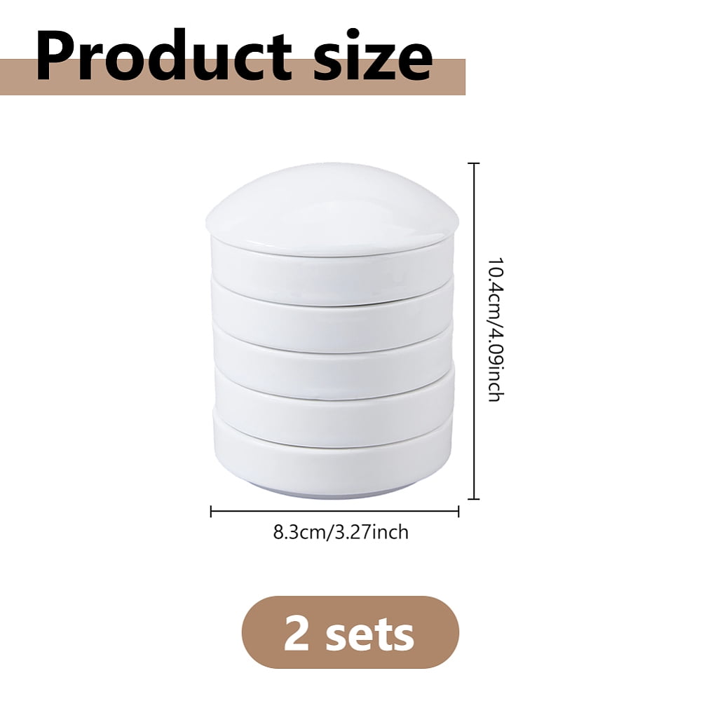 Porcelain Palette Paint Drawing Supplies Column White 83x104mm