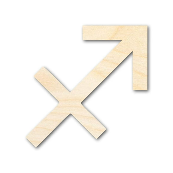 Unfinished Wood Sagittarius Sign Shape - Zodiac Craft - up to 46" 7" / 1/2"