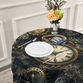 thumbnail image 6 of BZSMCE Round Tablecloth Steampunk Clock Pattern Pattern Tableclothes, 6 of 8