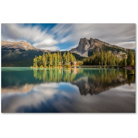 Trademark Fine Art 'Emerald Lake Dreamscape' Canvas Art by Pierre Leclerc