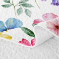 thumbnail image 5 of Manfei Rustic Wildflower Butterfly Quilt King 3 Pieces,Cottagecore Blossom King Coverlet Set,1 Bedspread and 2 Pillowcases, 5 of 7