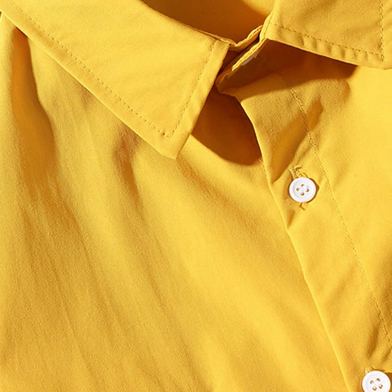 Yellow work store shirts for mens