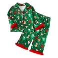 thumbnail image 5 of KPOPLK Toddler Baby Girls Pajamas Christmas Cute Santa Pjs Long Sleeve Button Snug fit 1T 2T 3T 4T 2Pcs Soft Jammies,Size 6-12 Months, 5 of 9