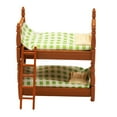thumbnail image 3 of Cama con dosel con almohadas Colchón Dormitorio Decoración Cama doble Modelo Hecho a mano Juguetes de Adorno Delicado Zulema litera de casa de muñecas, 3 of 8