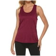 thumbnail image 3 of Rvasteizo Womens Tank Tops Sleeveless Sport Workout V Neck Back Cut Out Solid Light Summer Breathable Ladies Fitness Training Blouse, 3 of 5