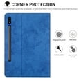 thumbnail image 6 of Samsung Galaxy Tab S7 11 inch Case, Dteck Preminm Leather Multi-Angle Viewing Folio Smart Stand Protective Cover with Pocket, Auto Wake Sleep, for Samsung Galaxy Tab S7, Deep Blue, 6 of 7