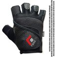 thumbnail image 3 of CynaSports Leather Weight Lifting Gym Bike Gloves with Anti-Slip Leather Palm for Workout Exercise Training Fitness and Bodybuilding for Men & Women (Black) Small, 3 of 6