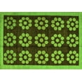 thumbnail image 1 of Ahgly Company Indoor Rectangle Abstract Green Modern Area Rugs, 4' x 6', 1 of 4