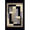 thumbnail image 1 of Momeni New Wave Collection Alfombra rectangular de color - Negro, Tamaño - 2 'X 3' Momeni Rugs, Inc. NEWWANW-06BLK2030, 1 of 1