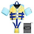 thumbnail image 4 of Gogokids Kids Swim Vest Life Jacket,Toddler Floaties Jackets with Armbands, Swimming Training Wing Arm with Crotch Strap for 30-70 lbs Girls Boys, Blue Shark(2-6 Years), 4 of 9