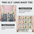 thumbnail image 6 of White Christmas Gnome Apron-Garden Aprons for Women with Pockets-Cotton Linen Waterproof Kitchen Cooking Gardening Aprons Adjustable for Kitchen,Cooking,BBQ and Salon 32"x27", 6 of 7