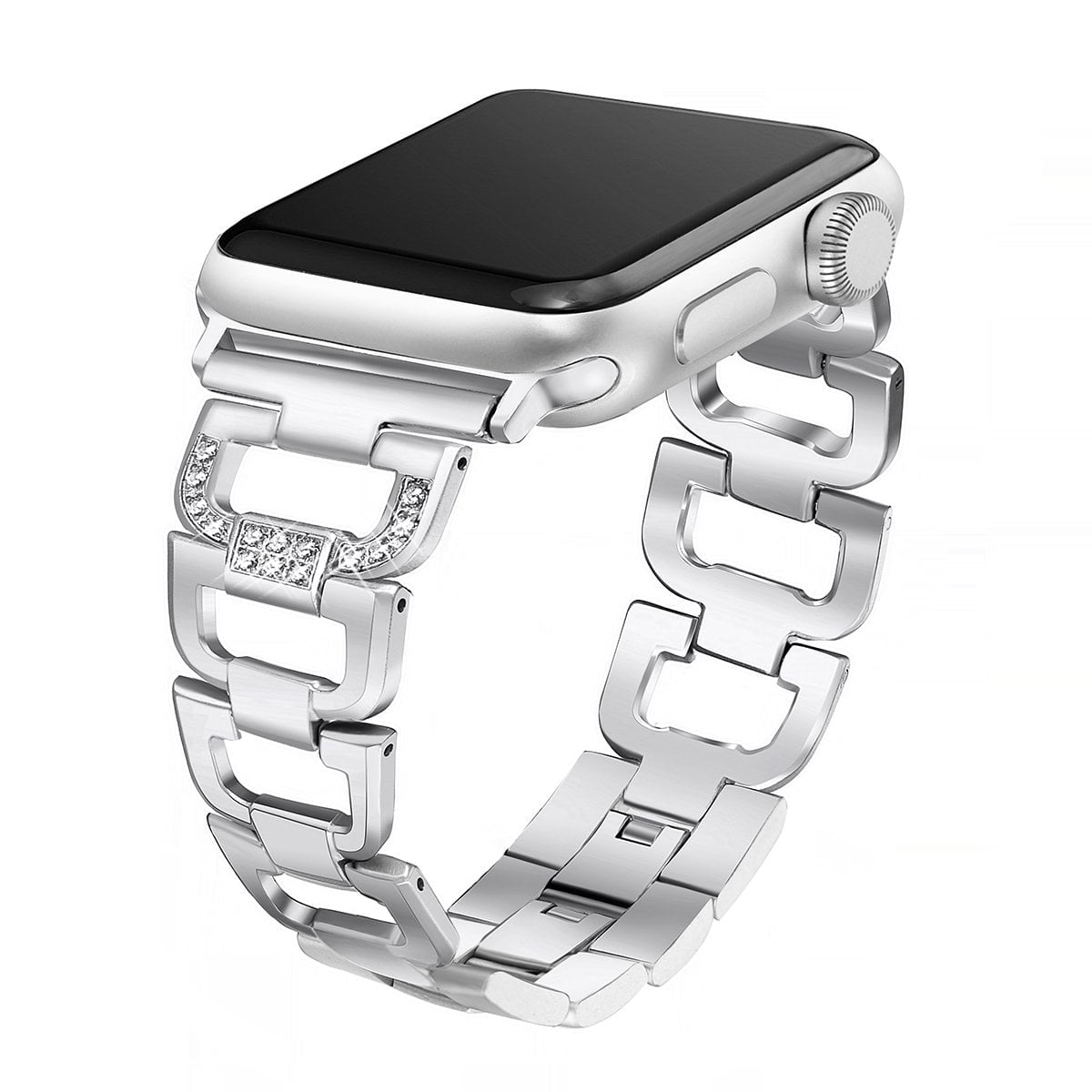 Series SE/8/7/6/5/4/3/2/1/Sports Edition Apple Watch Band 42/44/45mm Stainless Steel Band - Silver
