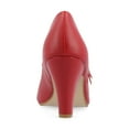 thumbnail image 4 of Journee Womens Narrow Width Windy Round Toe Block Heel Mary Jane Pumps, 4 of 10