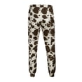 thumbnail image 3 of XIAONU Cow Spot Print Pants for Men Jogger Cut Side Pockets Daily Wear Trousers, 3 of 7