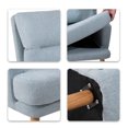 thumbnail image 4 of UWR-Nite Accent Chair with Ottoman Set, Fabric Armchair with Wood Legs and Adjustable Backrest, Mid Century Modern Comfy Lounge Chair for Living Room, Bedroom, Reading Room and Study, 4 of 7