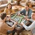 thumbnail image 7 of Boho Pattern Large Rubber Game Table Topper 31.5 Inch Square Mahjong Mat with Non-Skid Bottom for Stability and Noise Reduction for Tiles and Cards, 7 of 7