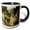 Black/White, variant on 3drose, St. Cecilia by John William Waterhouse, 11oz Two-tone Green Mug