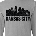 thumbnail image 4 of Inktastic Kansas City Skyline Grunge Long Sleeve T-Shirt, 4 of 5