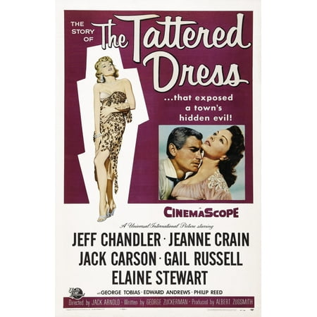 - The Tattered Dress Us Poster Art From Right Elaine Stewart Jeff Chandler Jeanne Crain 1957 Movie Poster Masterprint