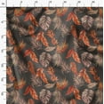 thumbnail image 3 of Soimoi Poly Canvas Gray Fabric By the Yard - 56 Inch Wide - Leaves Pattern Fabric - Botanical and Elegant Designs for Various Uses Printed Fabric, 3 of 6
