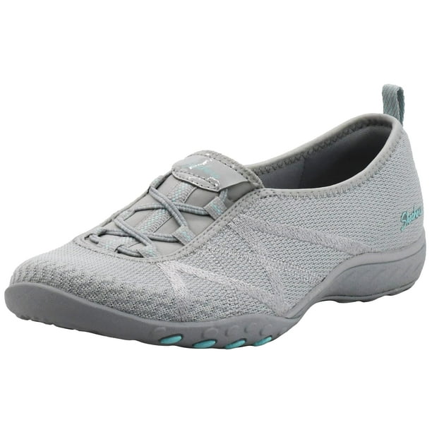 Zapatos Skechers Breathe Easy-A Look para mujer, color gris/aguamarina, talla 10