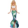 thumbnail image 2 of Disfraces de Halloween 2024 M-XL nuevo disfraz de sirena de Halloween ropa de cosplay discoteca dividida sirena femenina princesa falda larga, 2 of 4